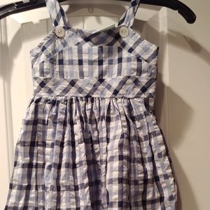 Blue smocked dress